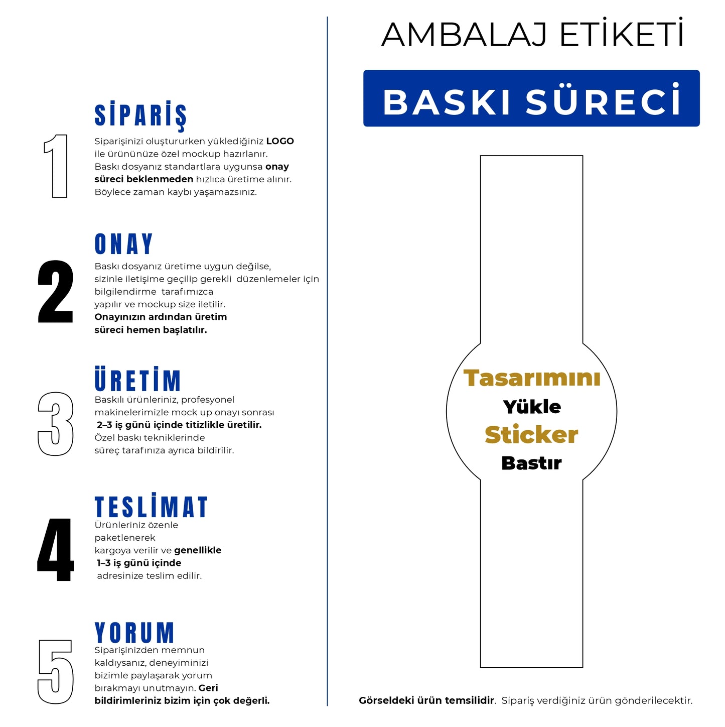 Gıda Ambalaj Etiketi | Özel Kesim & Logo Baskılı sticker