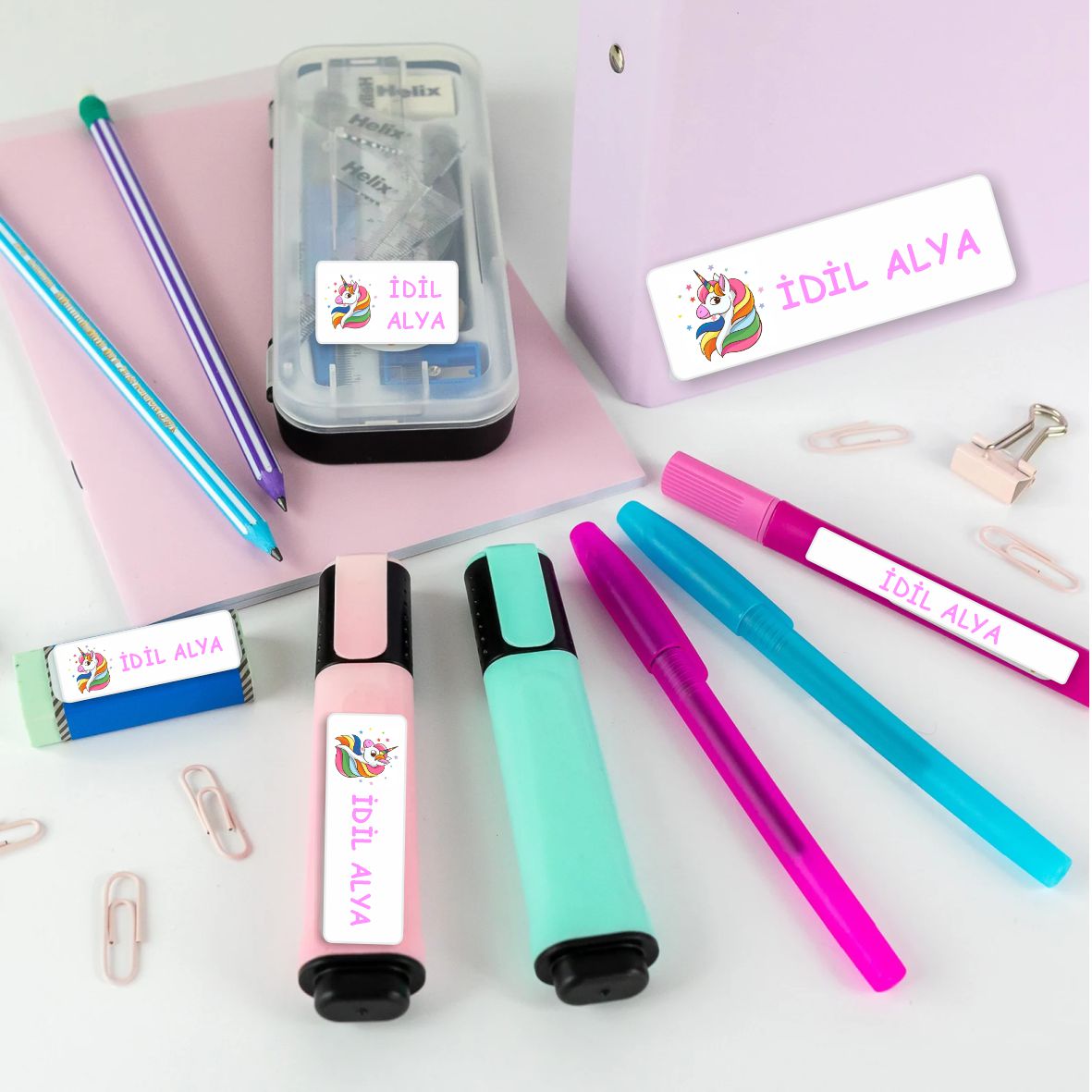 Okul Sticker & Etiket |Kişiye Özel Okul Etiketi | İsimli Sticker & Etiket