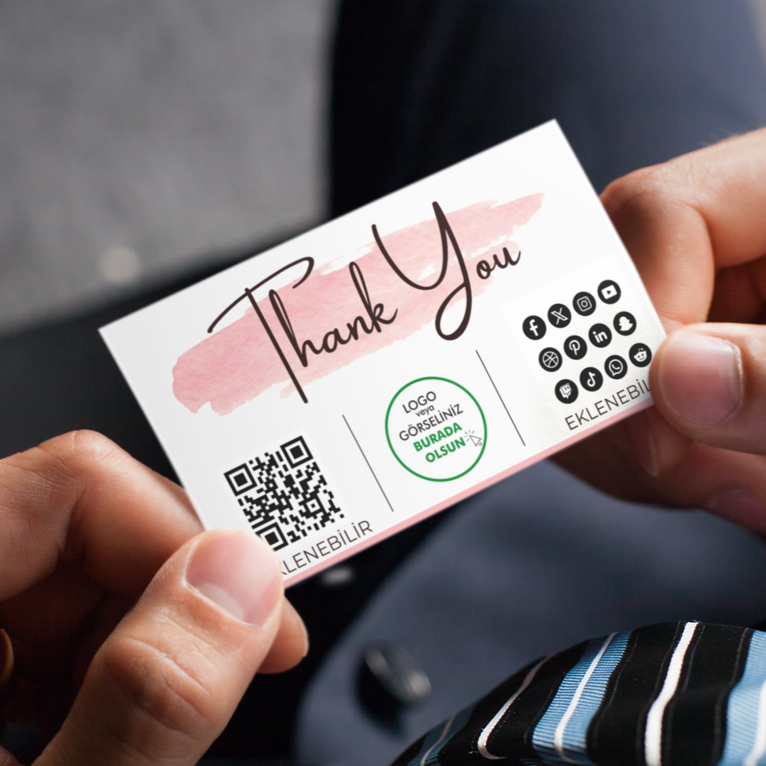 E-Ticaret Paketi | 1000 Adet Sticker + 1000 Teşekkür Kartı | Küçük İşletmelere Özel