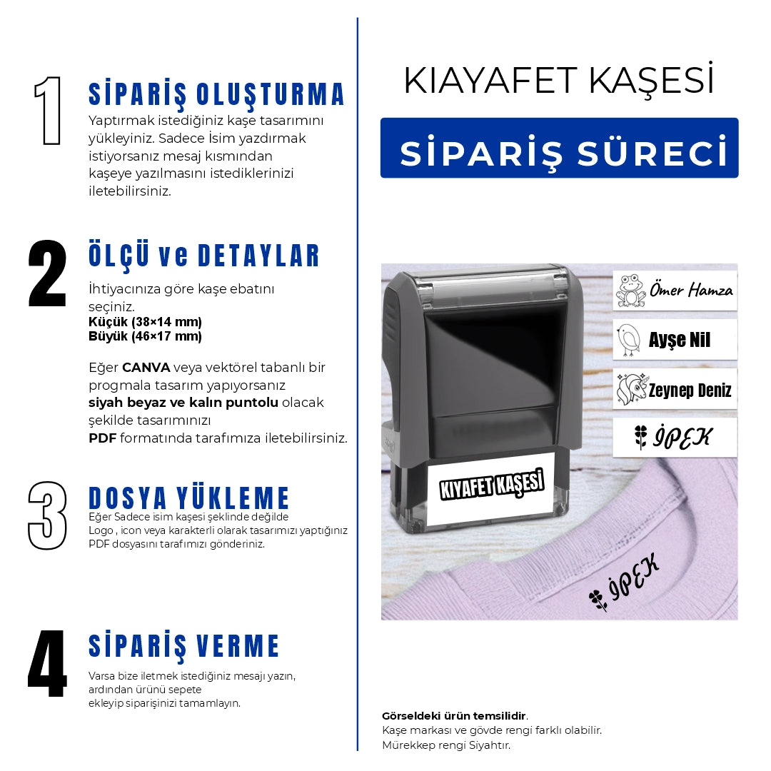 Okul Kıyafet Kaşesi - Çocuk İsim Kaşesi