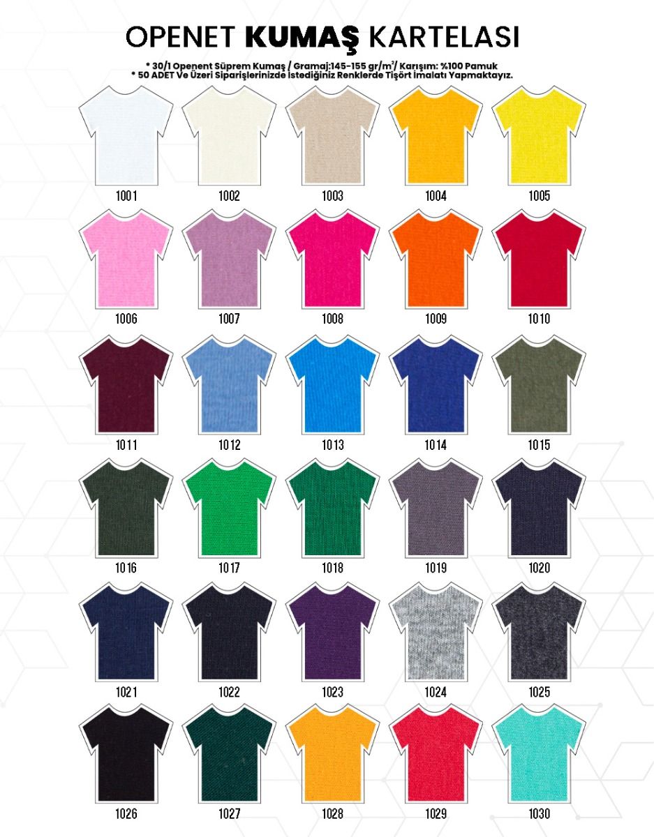 Baskılı Promosyon Tişört Siyah Renk