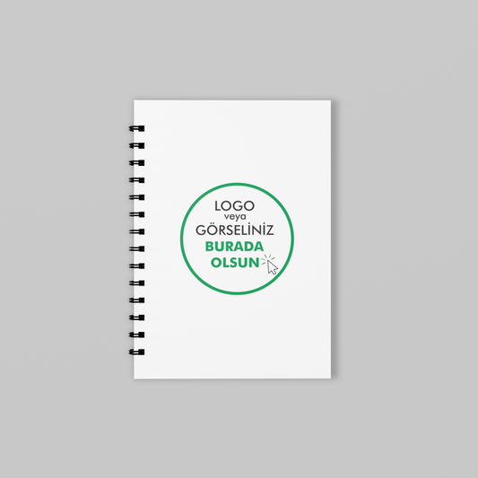 Kuşe Metal Spiralli Defter - Özel Baskılı