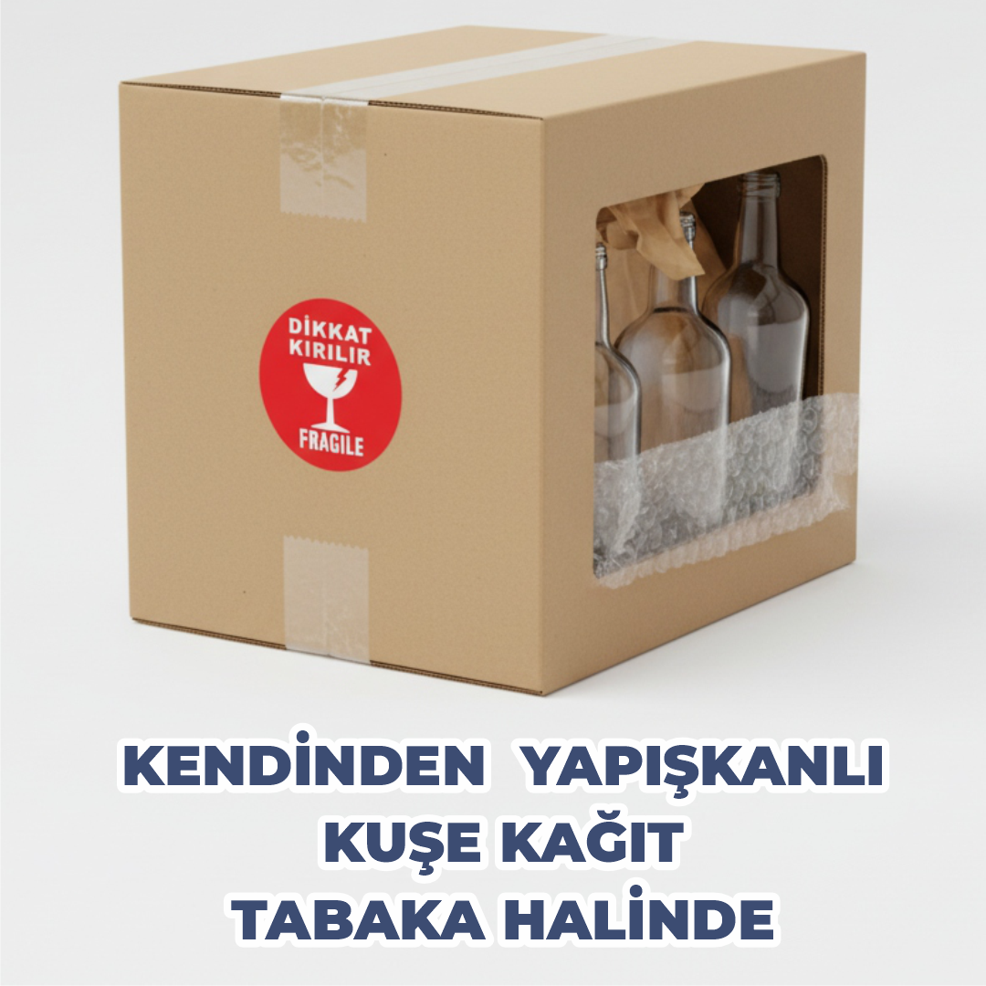 Kırılır Etiketi Baskı | Kargo Fragile Sticker – Dikkat Kırılabilir Uyarı Etiketi - Hazır Model