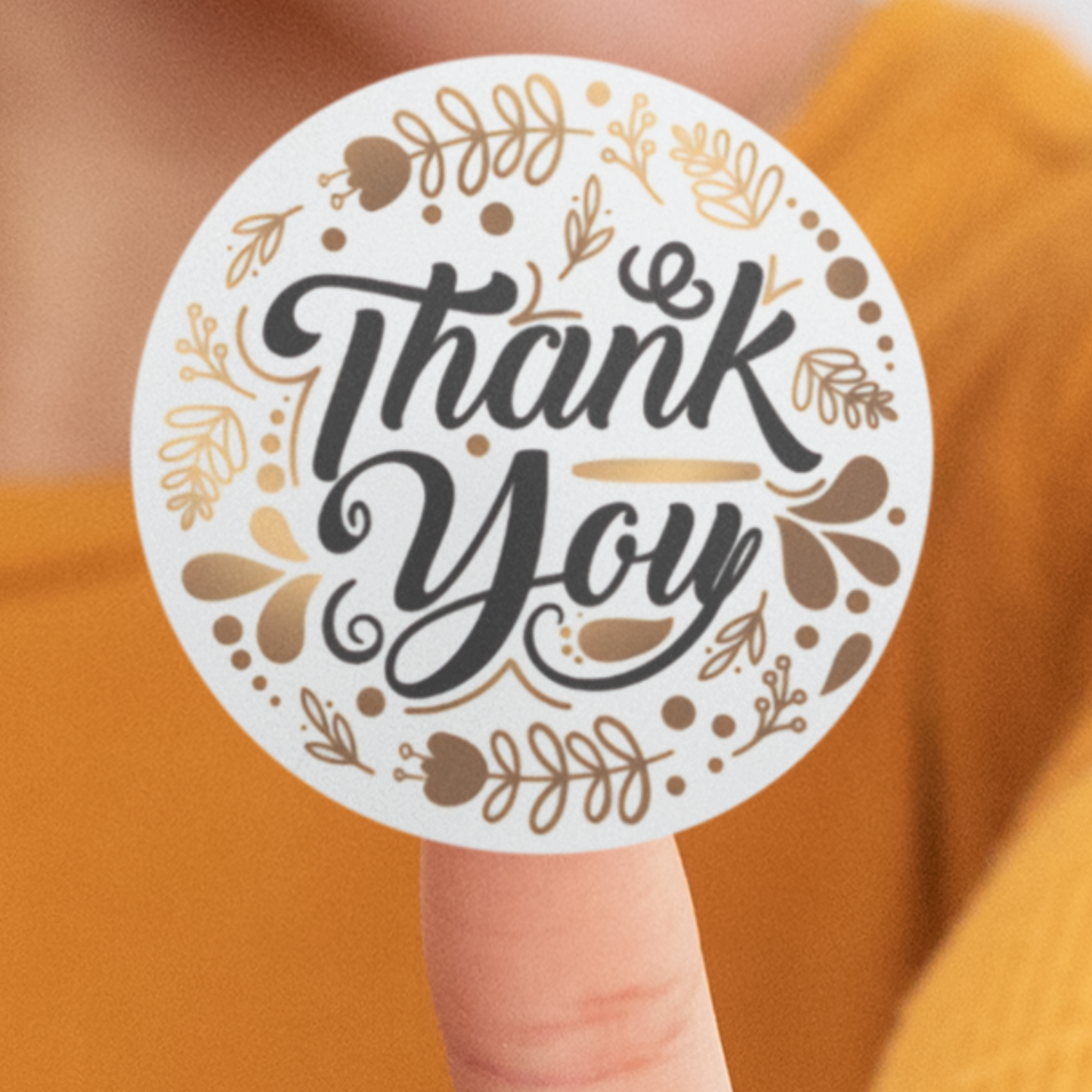 Thank you sticker