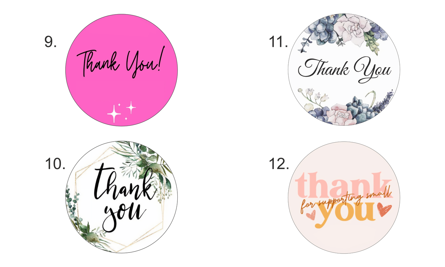 Thank you sticker