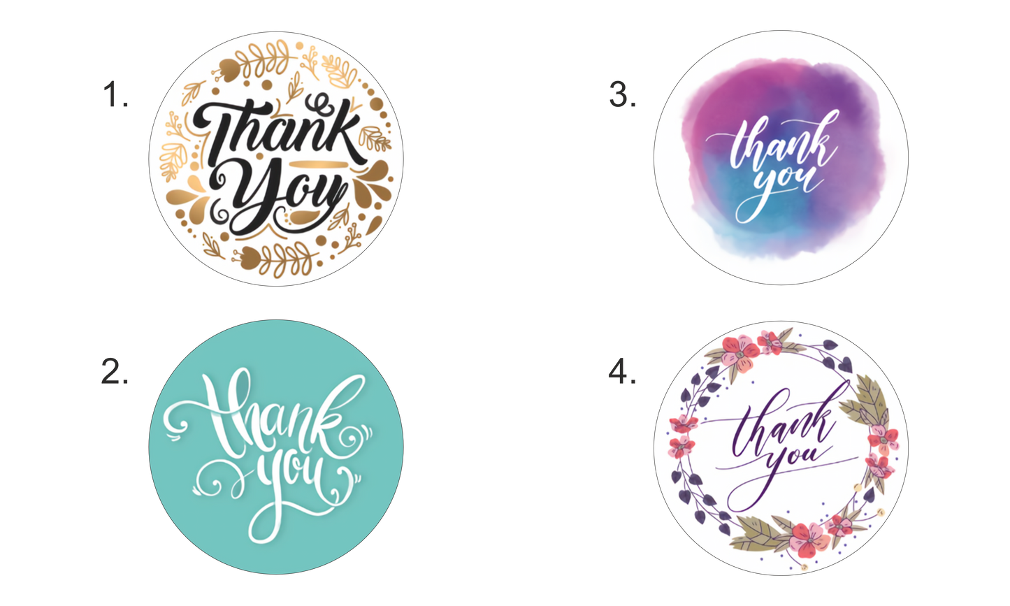Thank you sticker