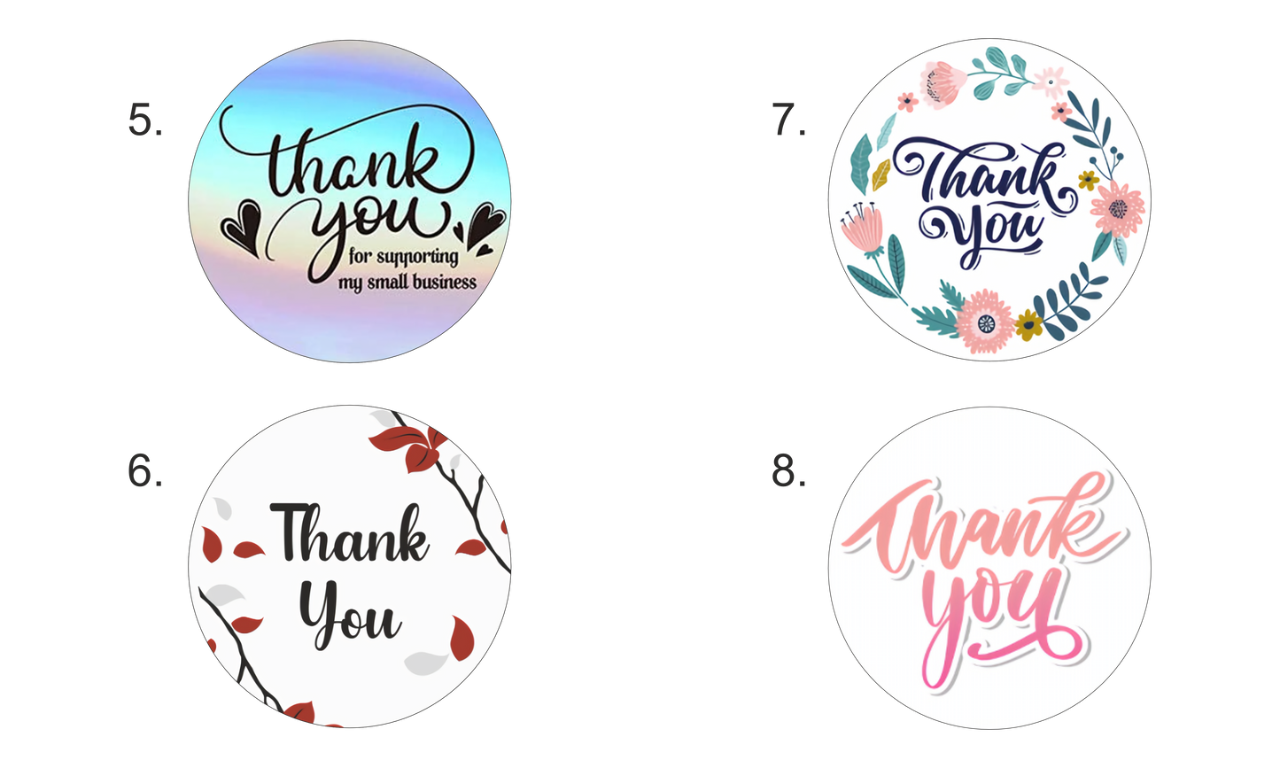 Thank you sticker