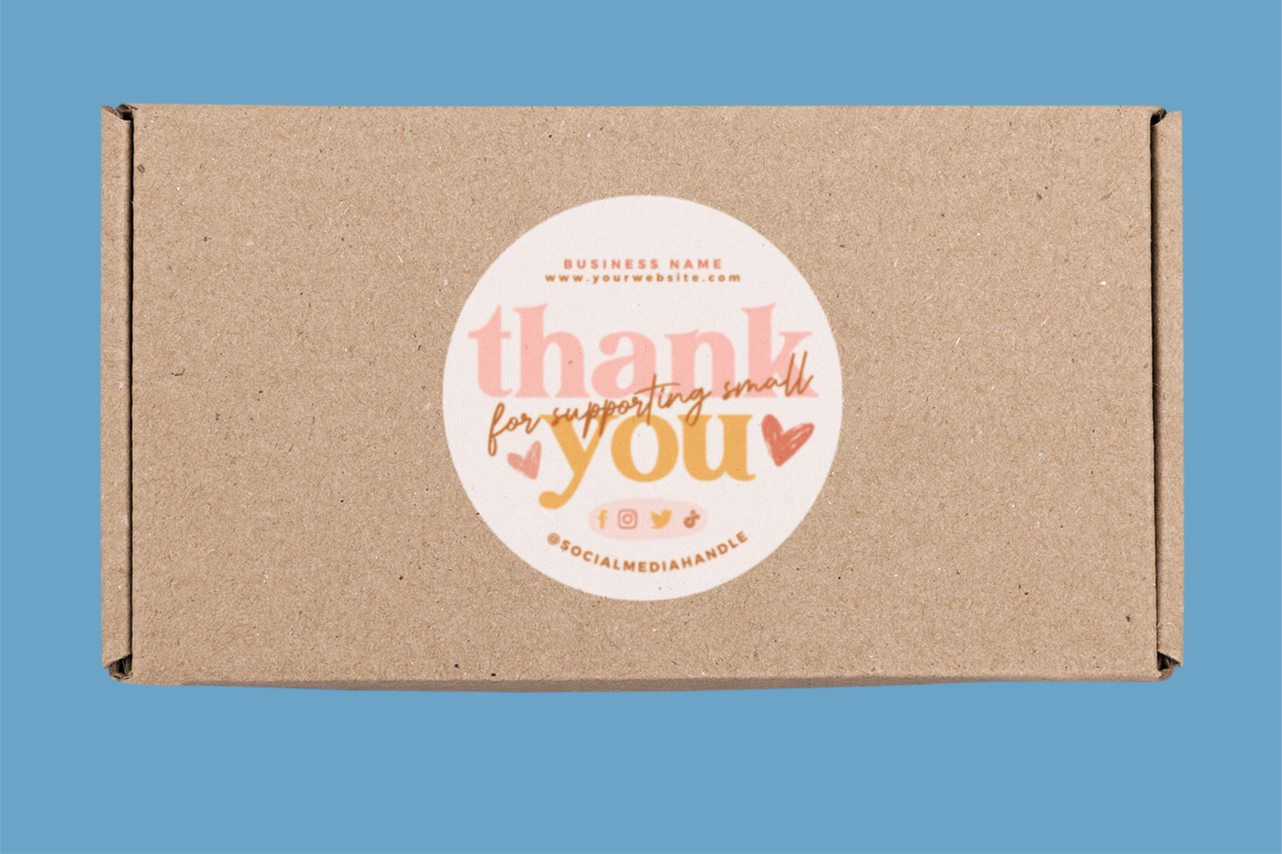 Thank you sticker