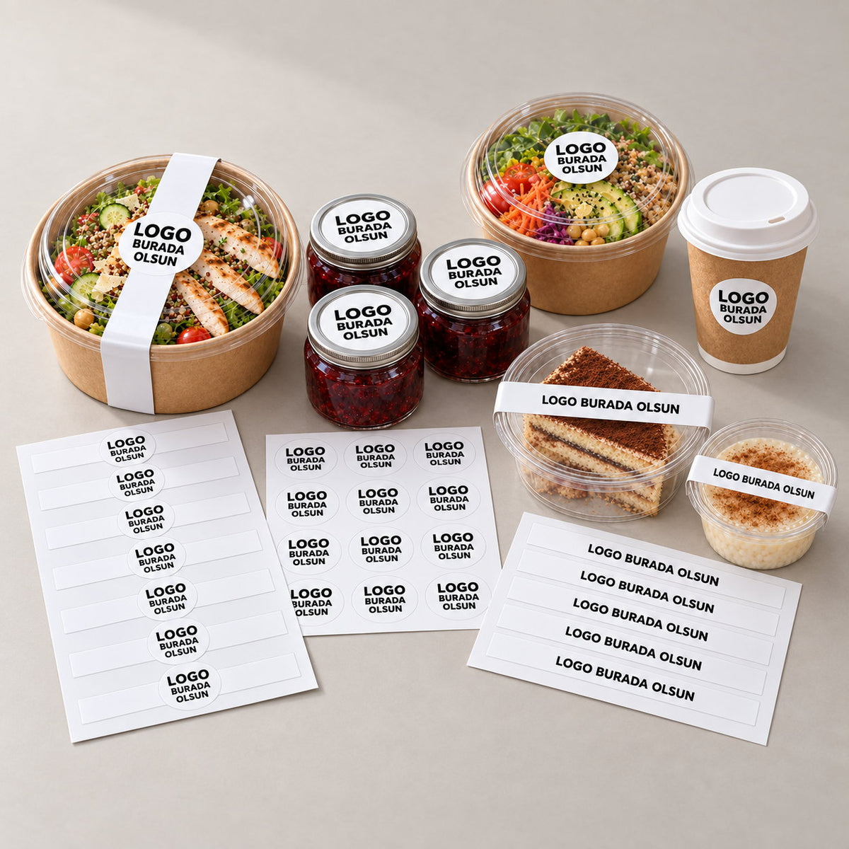 Gıda Ambalaj Sticker & Etiket koleksiyonu: Gıda Ambalaj Etiketi, Sticker Baskı, Al, Paket Servis Sticker