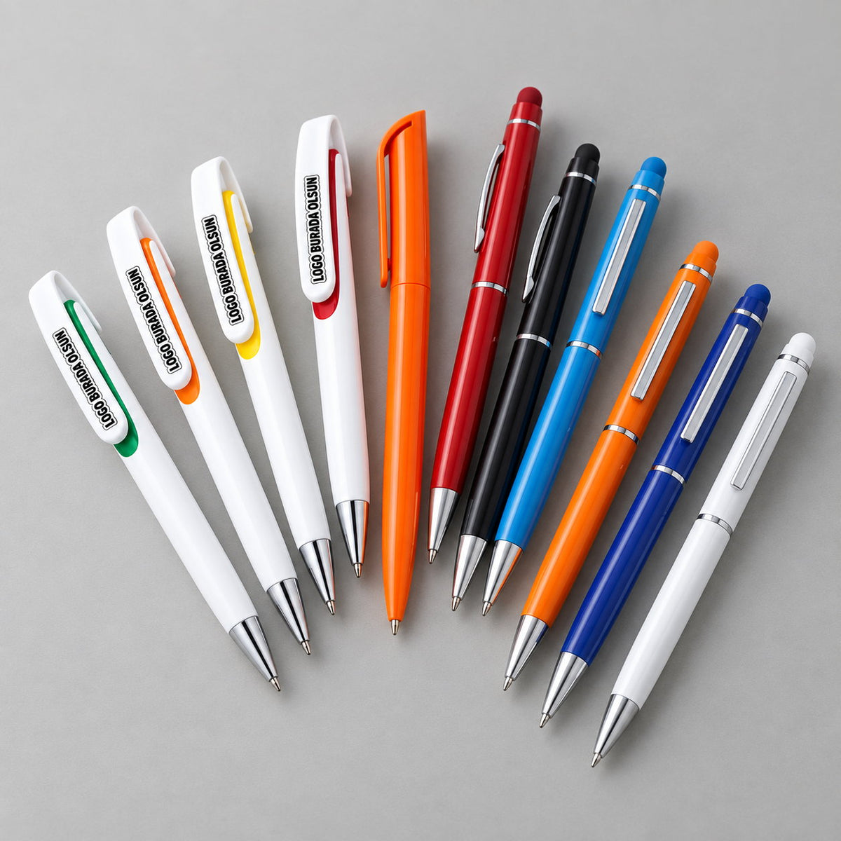 Kalem Koleksiyonu koleksiyonu: Logo Baskılı Plastik Kalem, Plastik Tükenmez Kalem, 1022 Metal Tükenmez Touchpen Kalem