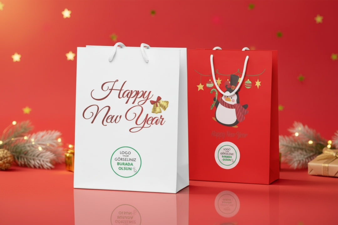 Yılbaşı Özel Karton Çanta