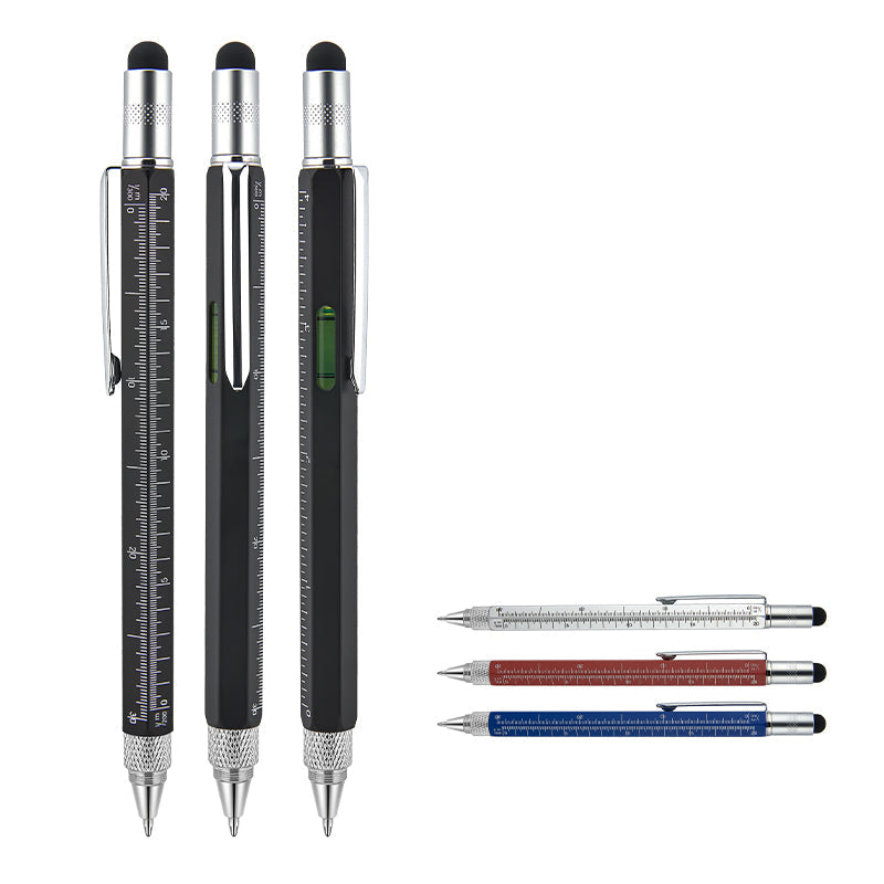 652 Metal Su Terazili - Tornavidalı Touchpen Kalem