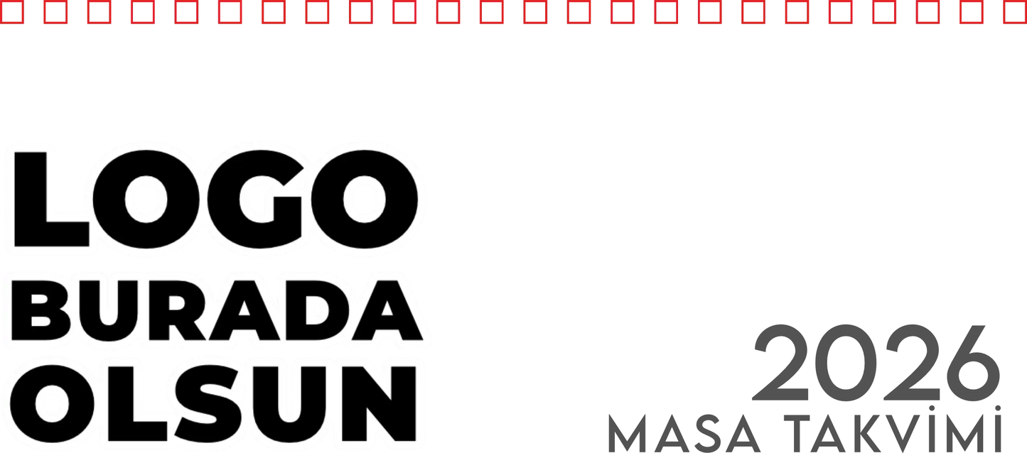 Spiralli Masa Üstü Takvimi