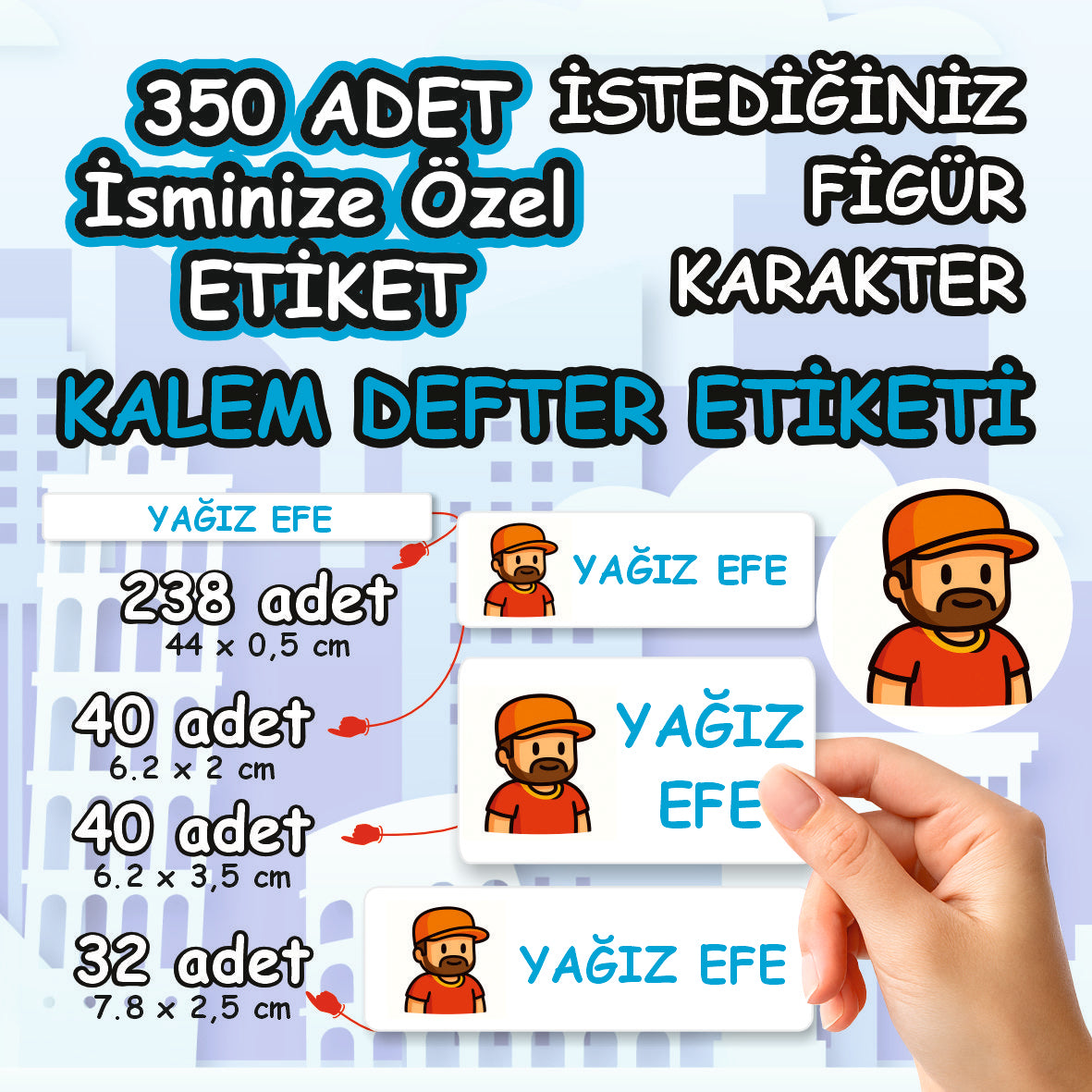 Okul Sticker & Etiket |Kişiye Özel Okul Etiketi | İsimli Sticker & Etiket