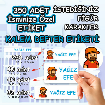 Okul Sticker & Etiket |Kişiye Özel Okul Etiketi | İsimli Sticker & Etiket