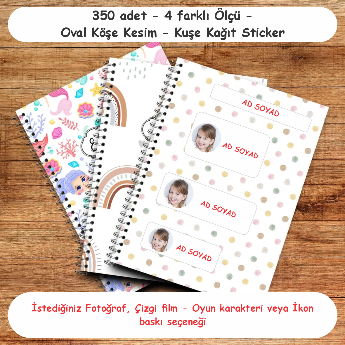 Okul Sticker & Etiket |Kişiye Özel Okul Etiketi | İsimli Sticker & Etiket