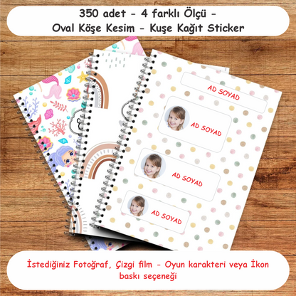 Okul Sticker & Etiket |Kişiye Özel Okul Etiketi | İsimli Sticker & Etiket