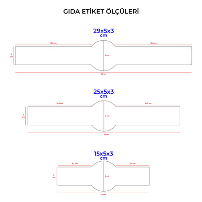 Gıda Ambalaj Etiketi | Özel Kesim & Logo Baskılı sticker