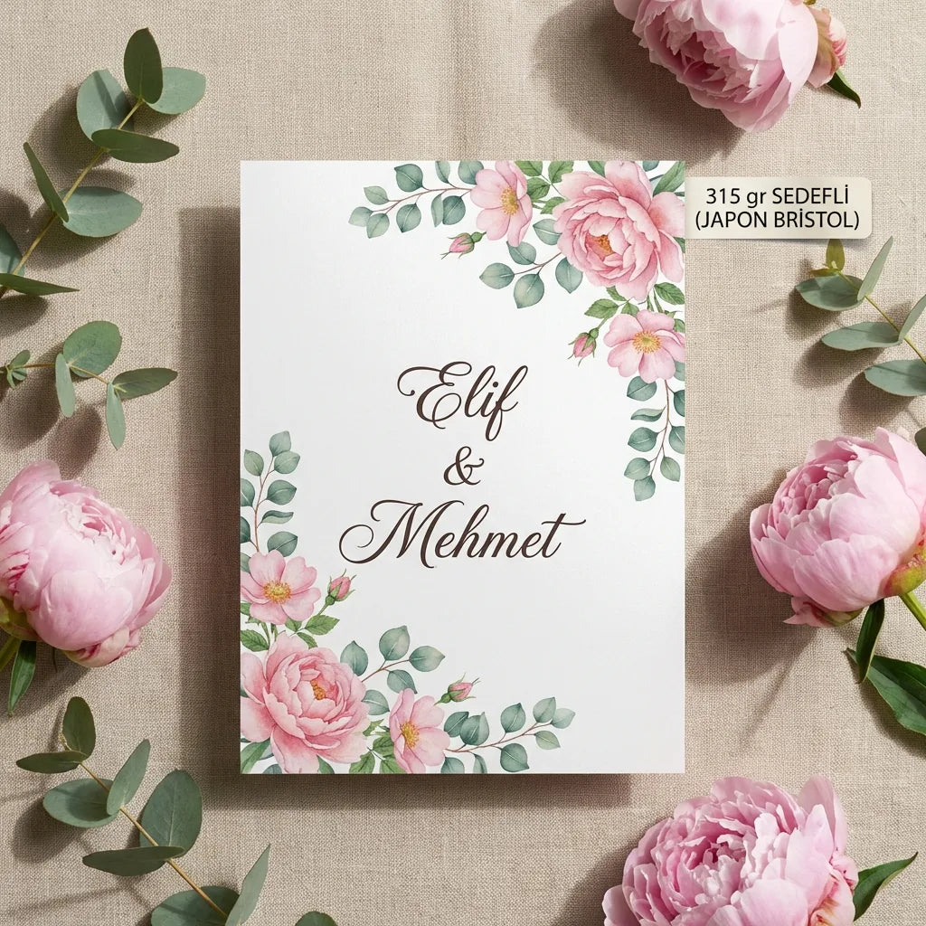 Davetiye Baskı 13x18 cm Zarfsız | 4 Kağıt Seçeneği