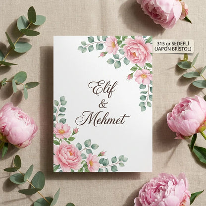 Davetiye Baskı 13x18 cm Zarfsız | 4 Kağıt Seçeneği