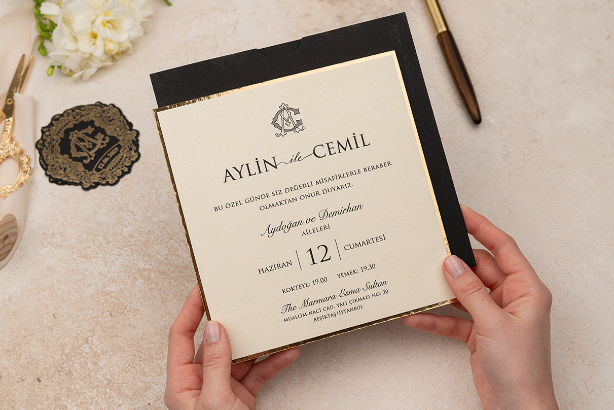 Erdem 5114 düğün davetiyesi detay görünüm