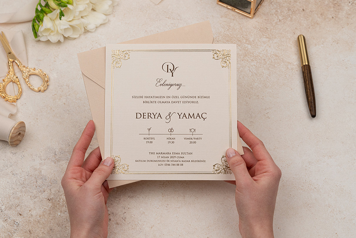 Erdem 5115 düğün davetiyesi arka yüz