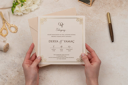 Erdem 5115 düğün davetiyesi arka yüz