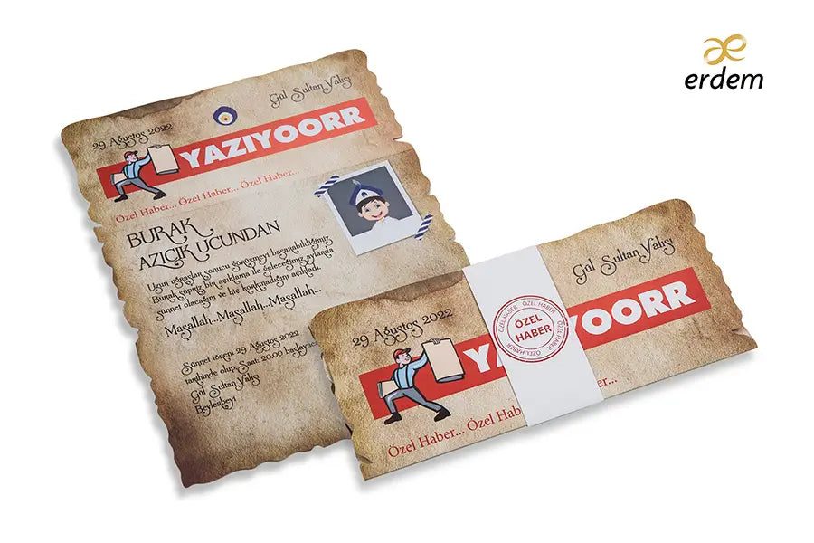 Sünnet davetiyesi 80947 ön yüz