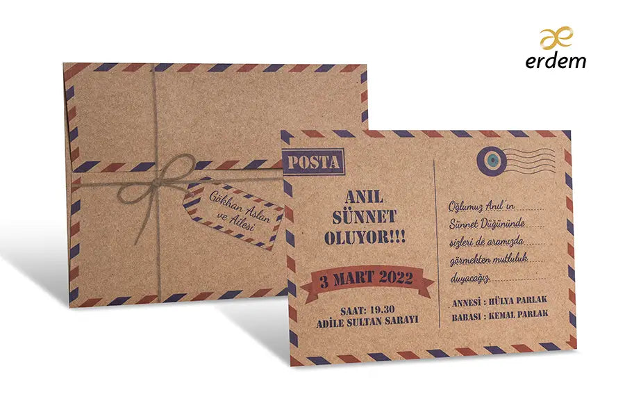 Sünnet davetiyesi 80953 ön yüz