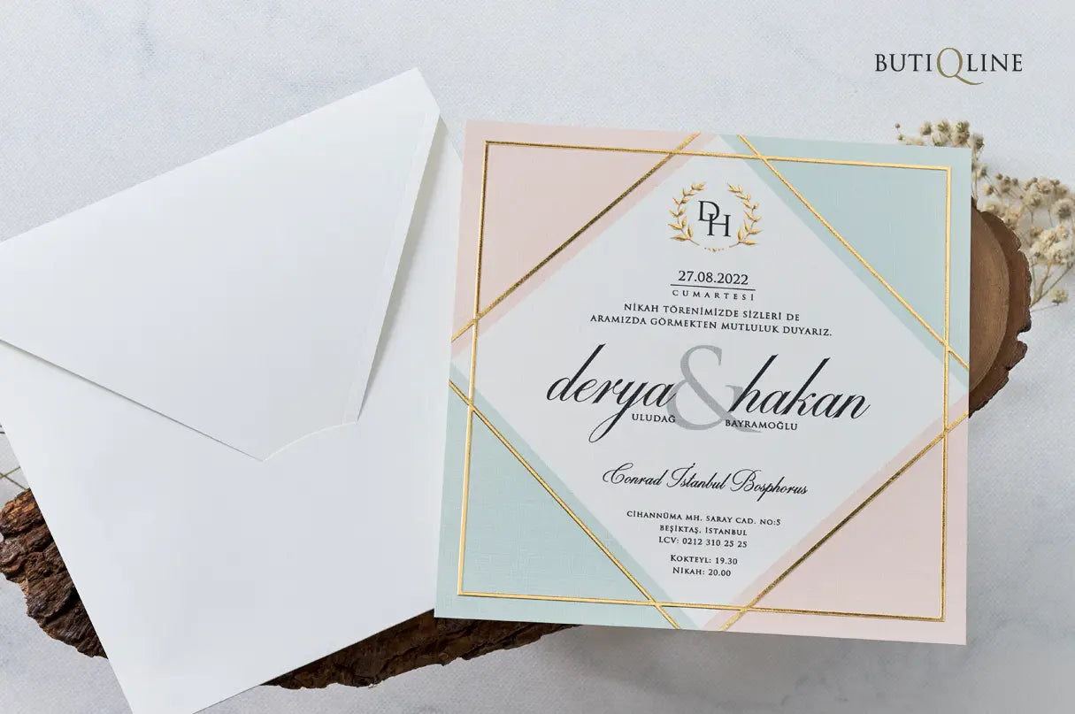Butiqline davetiye 1135 ön yüz