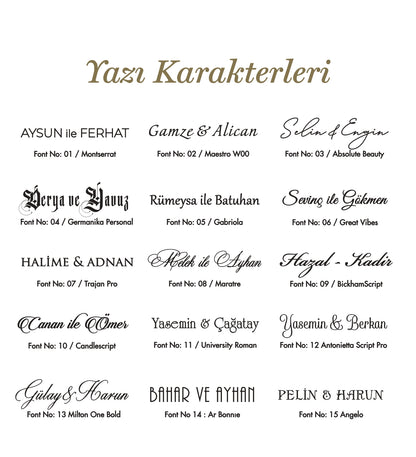 Erdem 5148 düğün davetiyesi açık görünüm