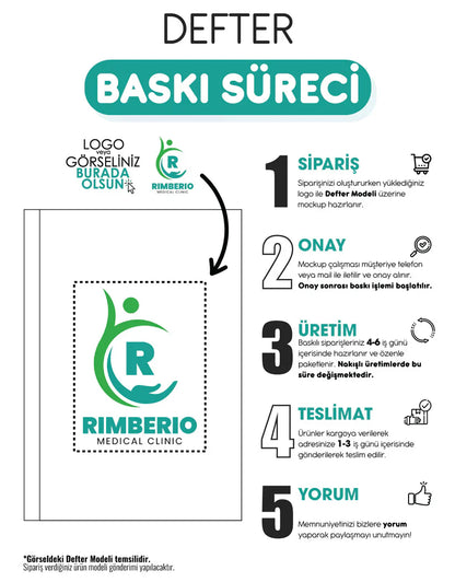 941-K Hediyelik Set - 15X21 Renkli Kenar Not Defteri - Metal Tükenmez Kalem