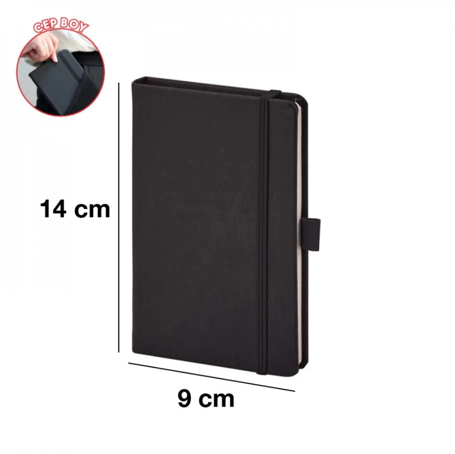 923-914 Lacivert Termo Deri Defter