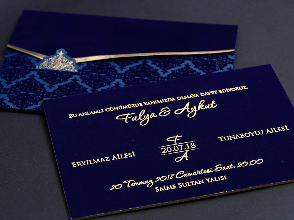 Alyans Davetiye 2020 - lüks düğün davetiyesi 4