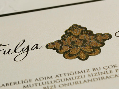 Alyans Davetiye 2026 - lüks düğün davetiyesi 6