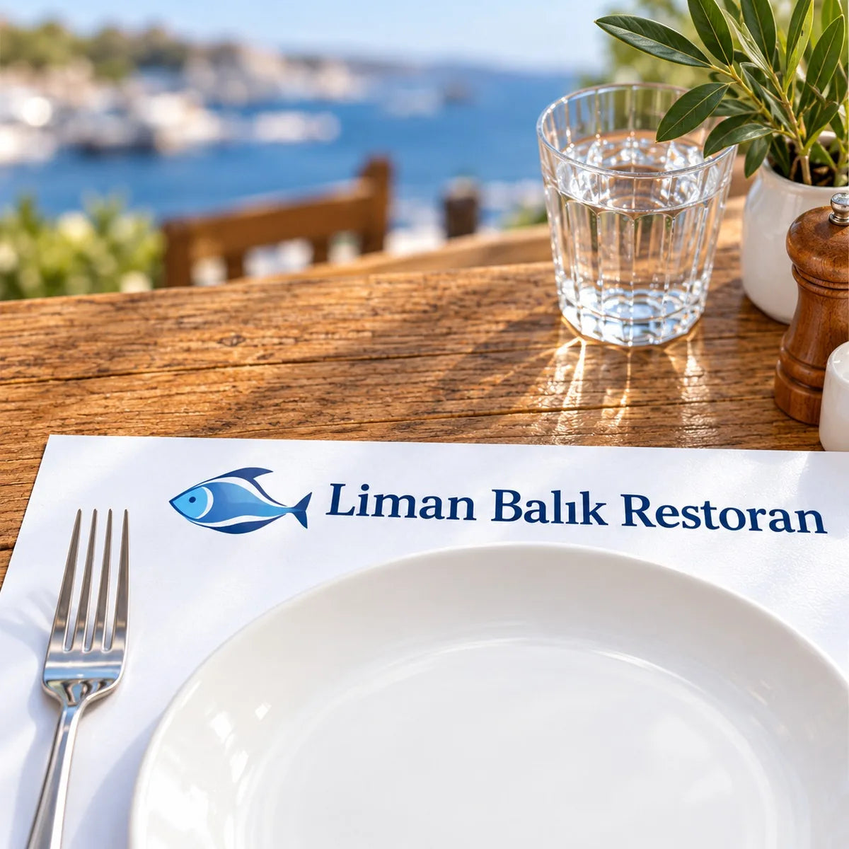 Amerikan servis yakın plan: parlak kuşe kâğıtta net logo baskısı