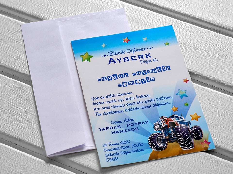 Aras Davetiye 4946 - sünnet davetiyesi 1