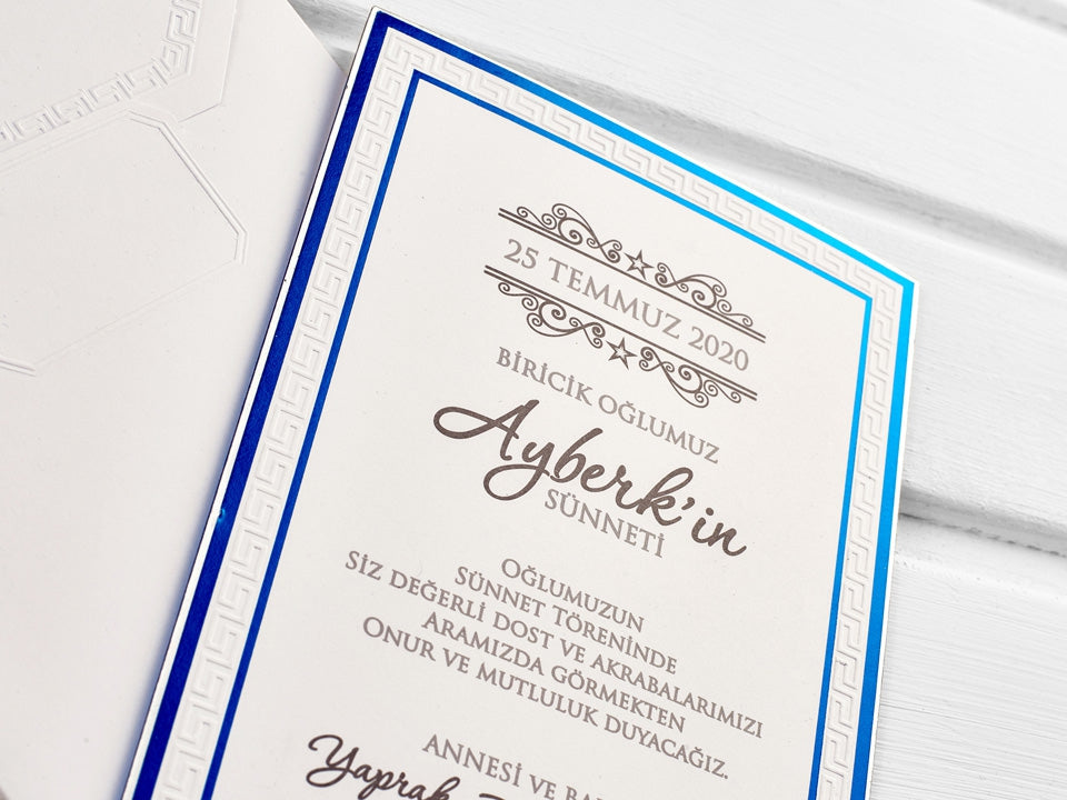 Aras Davetiye 4960 - sünnet davetiyesi 2