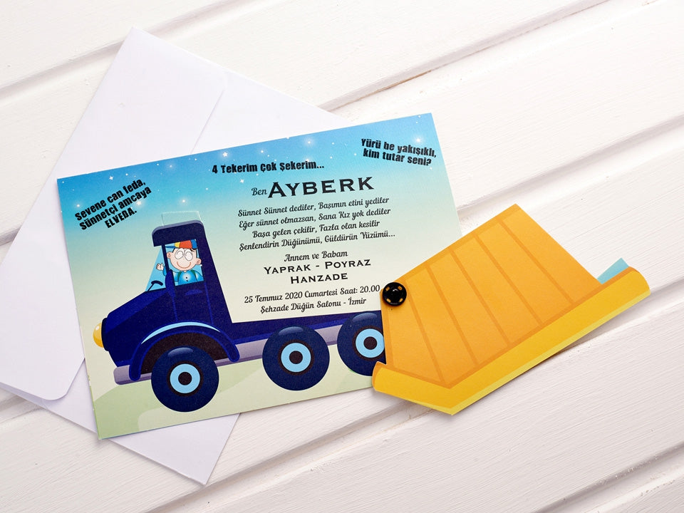 Aras Davetiye 4963 - sünnet davetiyesi 2