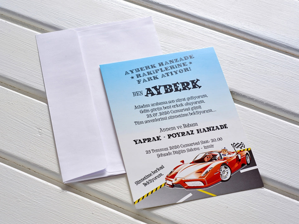 Aras Davetiye 5004 - sünnet davetiyesi 1