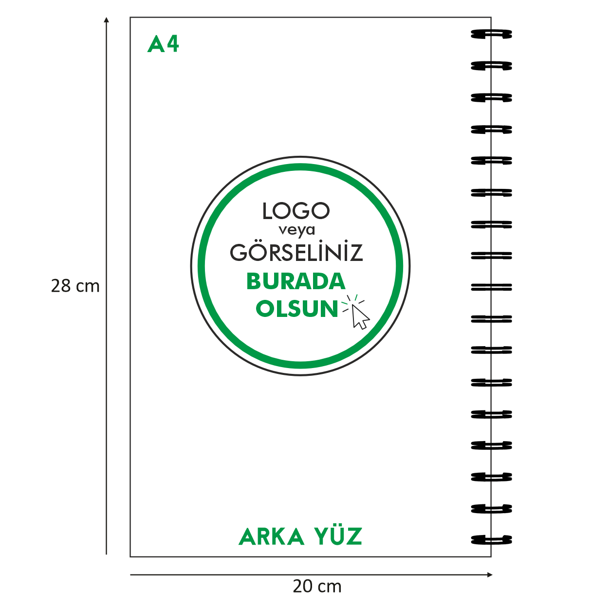 Az adetli kraft kapaklı spiralli defter, günlük kullanım için ideal. Şık metal spiral mekanizma ve kaliteli sayfalarla uzun süre kullanım sağlar.

