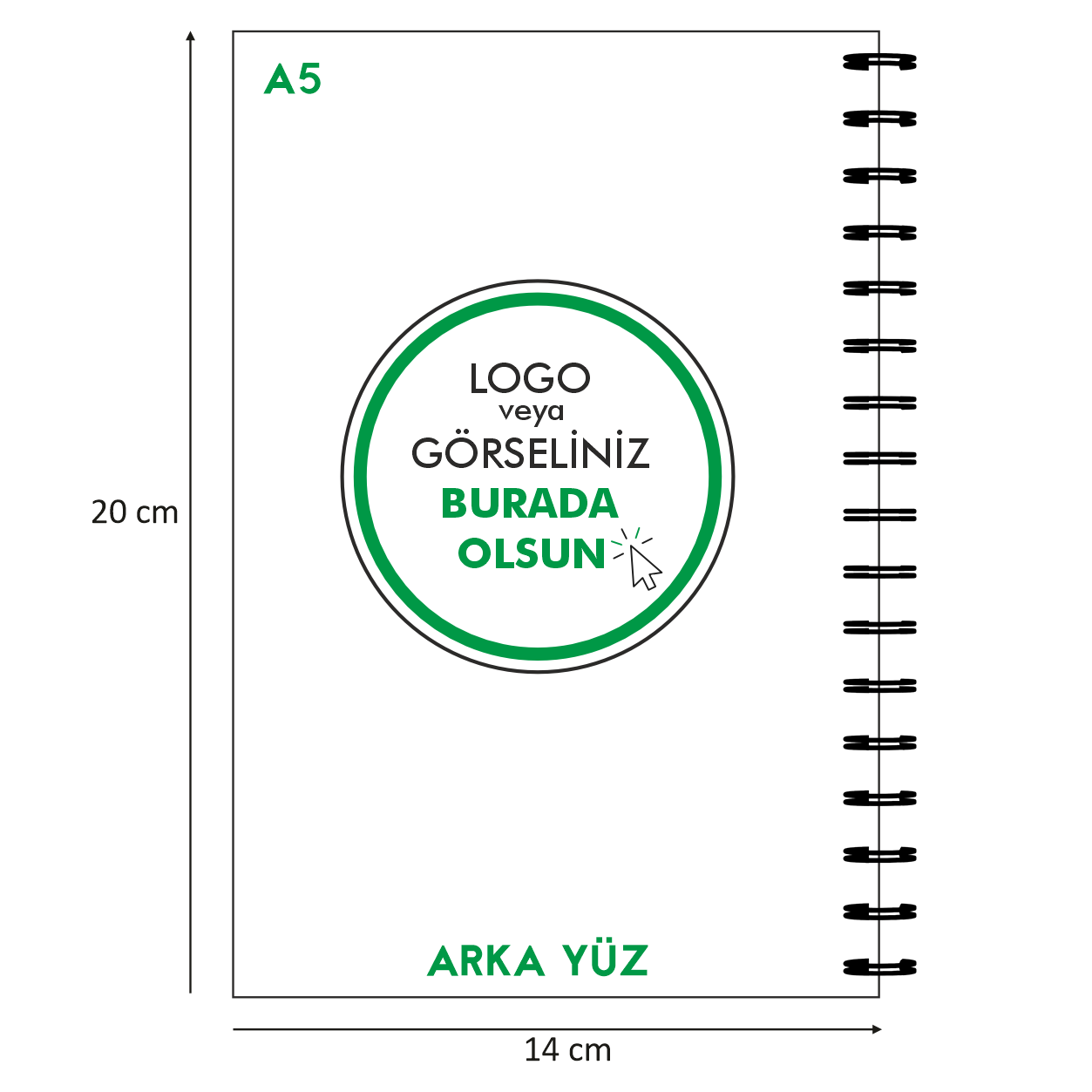 Az adetli kraft metal spiralli defter, özelleştirilebilir kapak tasarımı ile ofisler ve bireysel kullanım için ideal. Şık ve kullanışlı.

