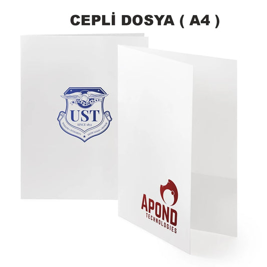 Cepli Dosya ( A4) – Logo Baskılı Karton Sunum Dosyası