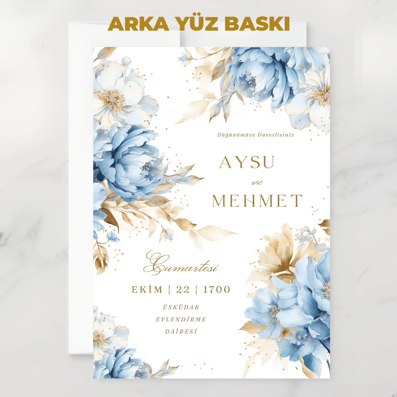 Davetiye  -  Özel Tasarım Baskılı - Görünüm 8 | onaylabastir