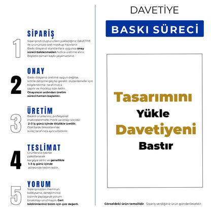 Davetiye  -  Özel Tasarım Baskılı - Görünüm 10 | onaylabastir
