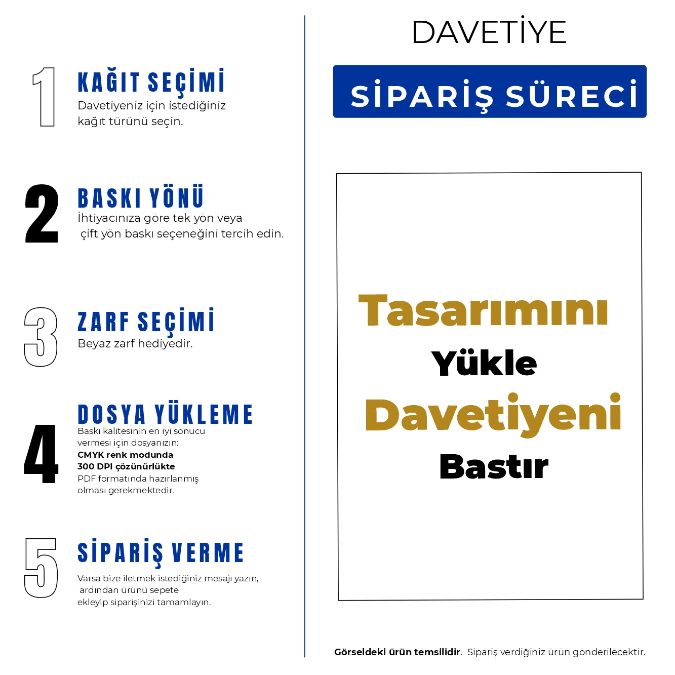 Davetiye  -  Özel Tasarım Baskılı - Görünüm 9 | onaylabastir