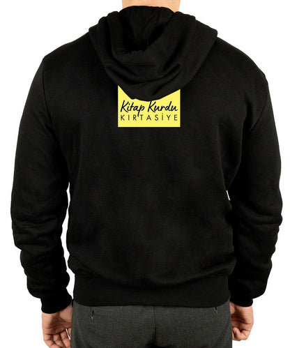 Kapüşonlu ve Fermuarlı Sweatshirt - 3 İplik, Şardonsuz (Özelleştirilebilir)