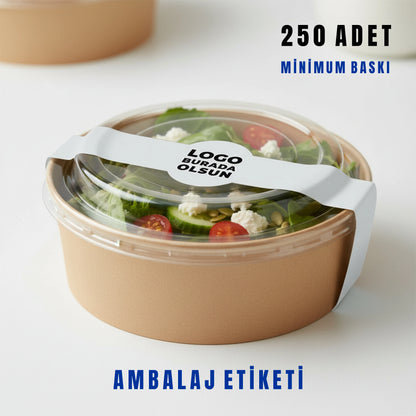 Gıda Ambalaj Etiketi | Özel Kesim & Logo Baskılı sticker
