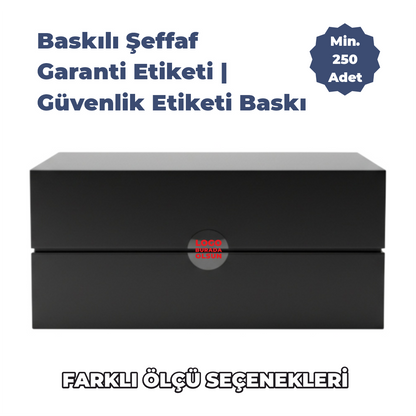 Baskılı Şeffaf Garanti Etiketi | Güvenlik Etiketi Baskı - Ürün Önizleme | onaylabastir