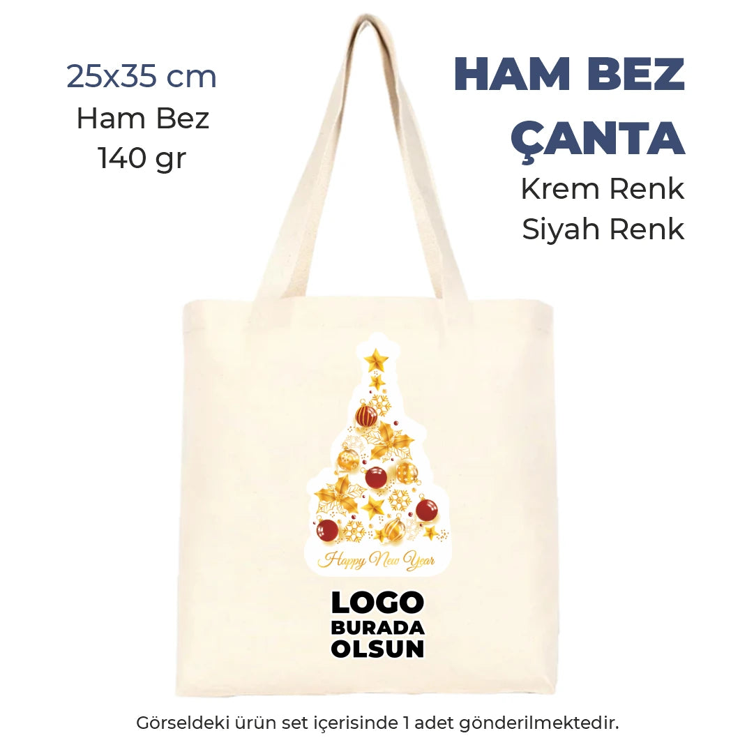 Kurumsal Yeni Yıl Hediyeleri – Ham Bez Çanta, Termos, Kalem ve Termo Deri Defter